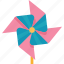 pinwheel, wind, spin, paper, toy 