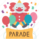 parade, clown, carnival, festival, event
