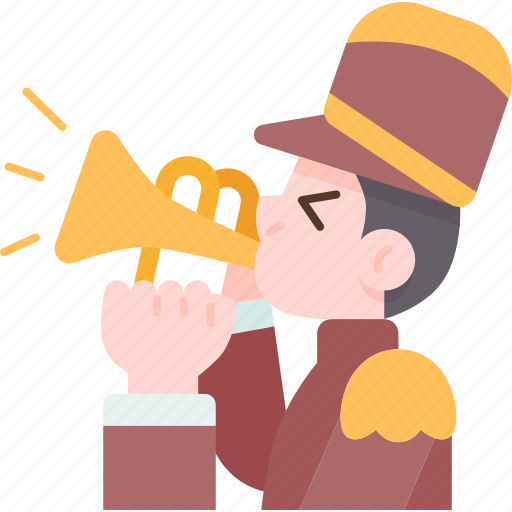 Trumpet, man, parade, brass, performing icon - Download on Iconfinder