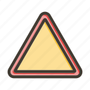 triangle, shape, background, sign, direction