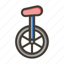 monocycle, unicycle, circus, carnival, bicycle