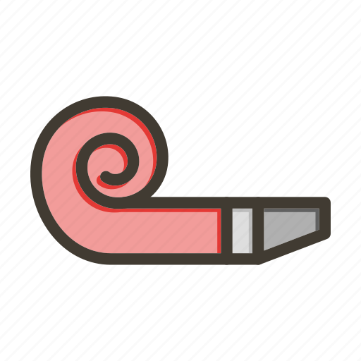Party blower, celebration, party, whistle, fun icon - Download on Iconfinder
