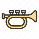 trumpet, music, instrument, horn, sound