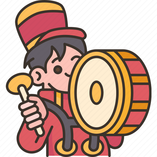 Drummer, parade, boy, marching, band icon - Download on Iconfinder