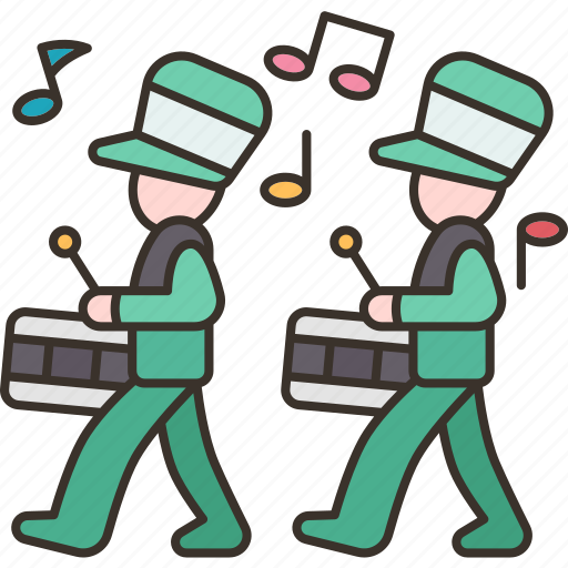 Marching, band, parade, music, entertainment icon - Download on Iconfinder