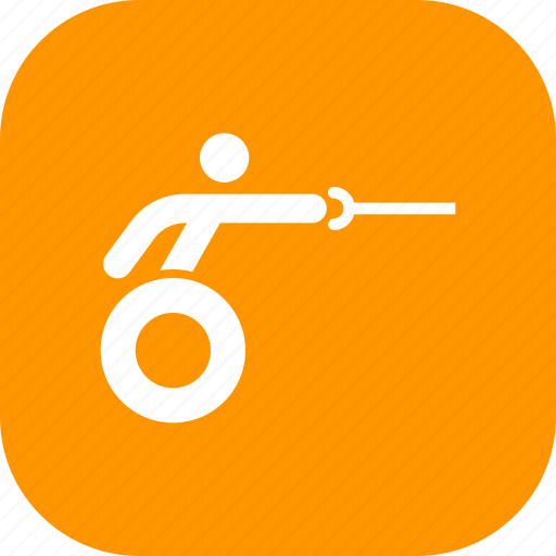 Disabled, fencing, olympics, paralympic, paralympics, sword, wheelchair icon - Download on Iconfinder