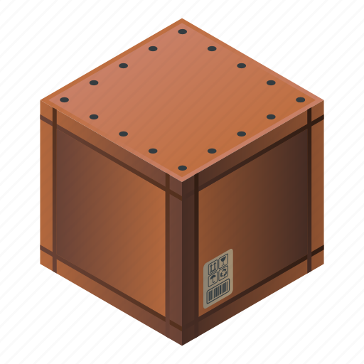 Box, carton, cartoon, closed, isometric, package, parcel icon - Download on Iconfinder