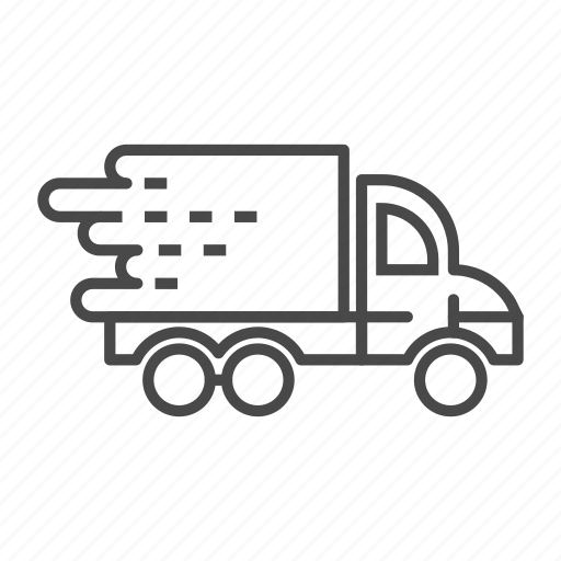Delivery, fast, service, shipping, transport, truck, van icon - Download on Iconfinder
