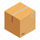 asp117, box, isometric, object, package, parcel, received