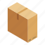 isometric, parcel, box, object, package 