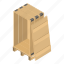 box, brown, cartoon, isometric, open, pallet, wood 