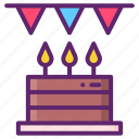 birthday, party, cake