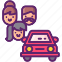 family, car, vehicle 