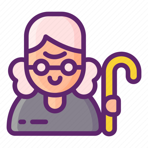 Grandmother, old, woman icon - Download on Iconfinder
