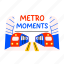 metro moments, travel, trains, transport, typography 