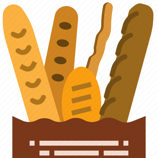 Baguette, bakery, bread, food, france, paris icon - Download on Iconfinder