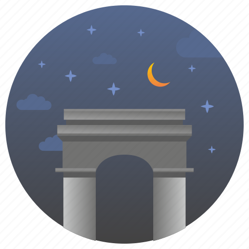 France, night, paris, landmark, monument, travel icon - Download on Iconfinder