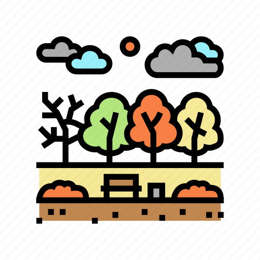 Autumn, park, meadow, nature, playground, green icon - Download on Iconfinder