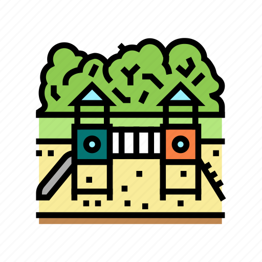 Playground, park, meadow, nature, green, leaves icon - Download on Iconfinder