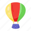 parachute, hot balloon, ride, air balloon, aerostat 