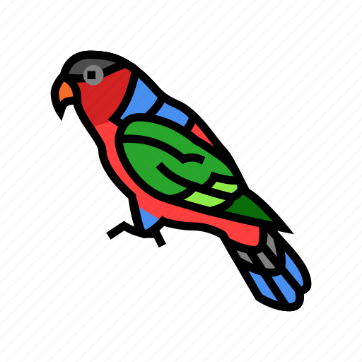 Capped, lory, parrot, bird, blue, animal icon - Download on Iconfinder
