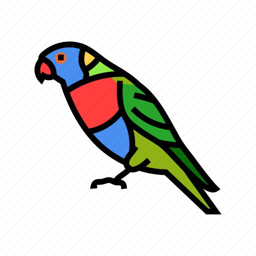 Rainbow, lorikeet, parrot, bird, blue, animal icon - Download on Iconfinder