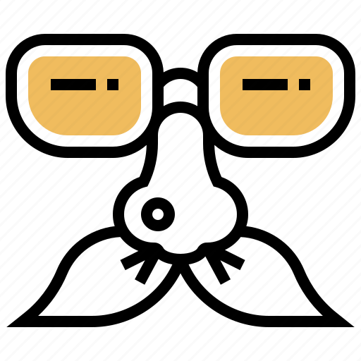 Comedian, costume, funny, glasses, mustache icon - Download on Iconfinder
