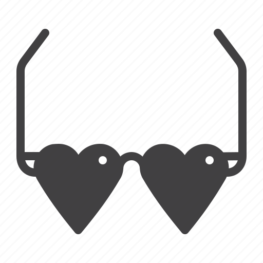Glasses, heart, party, shape icon - Download on Iconfinder