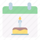 calendar, party, birthday, data