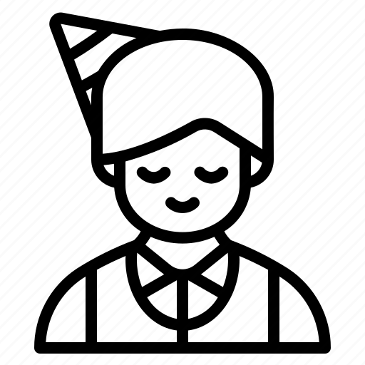 Man, avatar, hat, party, birthday, male, celebration icon - Download on Iconfinder