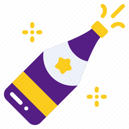 Champagne, alcohol, beverage, celebration, bottle, drink, birthday icon - Download on Iconfinder