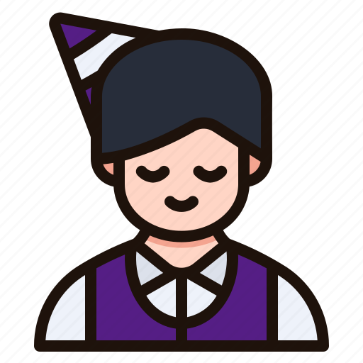 Man, avatar, hat, party, birthday, male, celebration icon - Download on Iconfinder