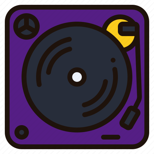 Turntable, vinyl, player, dj, mixer, audio, music icon - Download on Iconfinder