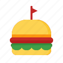 burger, cheeseburger, hamburger, fast food