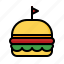 burger, hamburger, junk food, fast food 