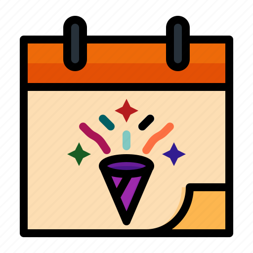 Calendar, event, party, birthday icon - Download on Iconfinder