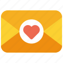mail, letter, heart, envelope