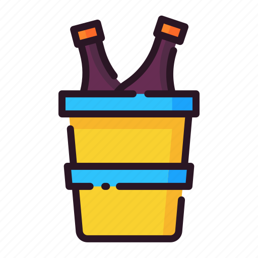 Bucket, celebration, champagne, event, happy, party icon - Download on Iconfinder