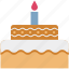 birthday cake, cake, cake with candles, dessert, sweet 