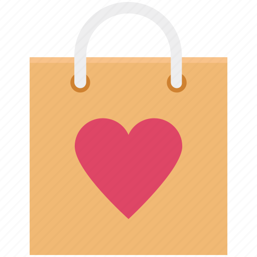 Heart bag, shopper bag, shopping bag, tote bag, valentine shopping icon - Download on Iconfinder