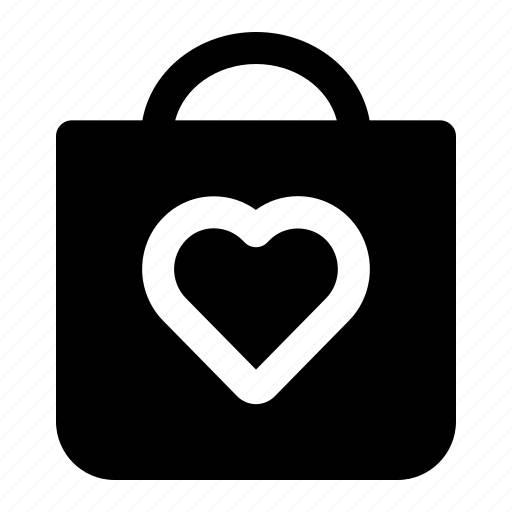 Shopping, bag, ecommerce, love, heart icon - Download on Iconfinder