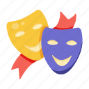acting, comedy masks, drama masks, theater masks, face masks