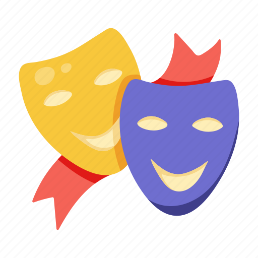 Acting, comedy masks, drama masks, theater masks, face masks icon - Download on Iconfinder