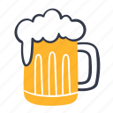 beer, drink, jar, beverage, glass, alcohol