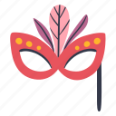 mask, carnival, party, costume
