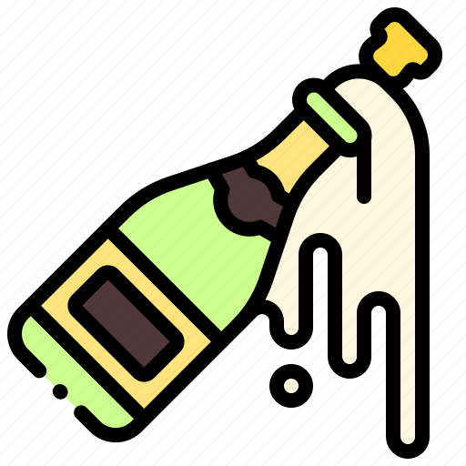 Bottle, champagne, open, wine icon - Download on Iconfinder