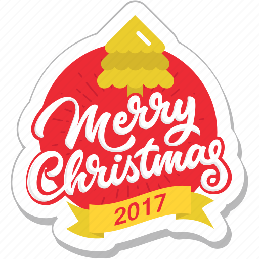Celebration, christmas, decoration, merry christmas, sticker icon - Download on Iconfinder