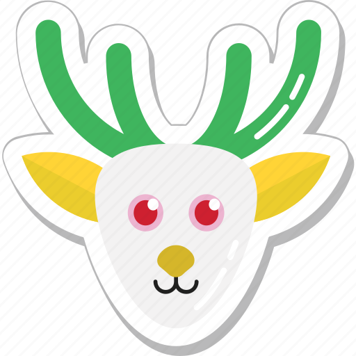 Animal, deer, elk, reindeer, rudolf icon - Download on Iconfinder