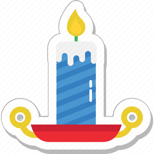 Burning, candle, decoration, flame, lamp icon - Download on Iconfinder