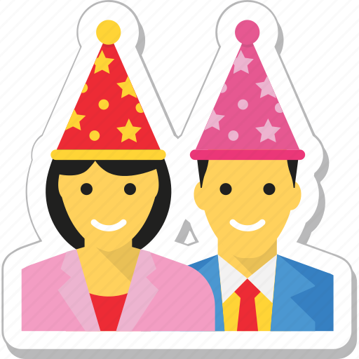 Birthday party, couple, enjoyment, fun, party icon - Download on Iconfinder